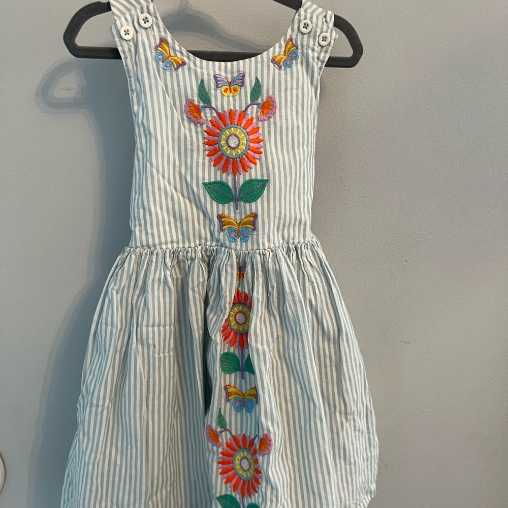 Mini Boden cross back dress size 4-5 t